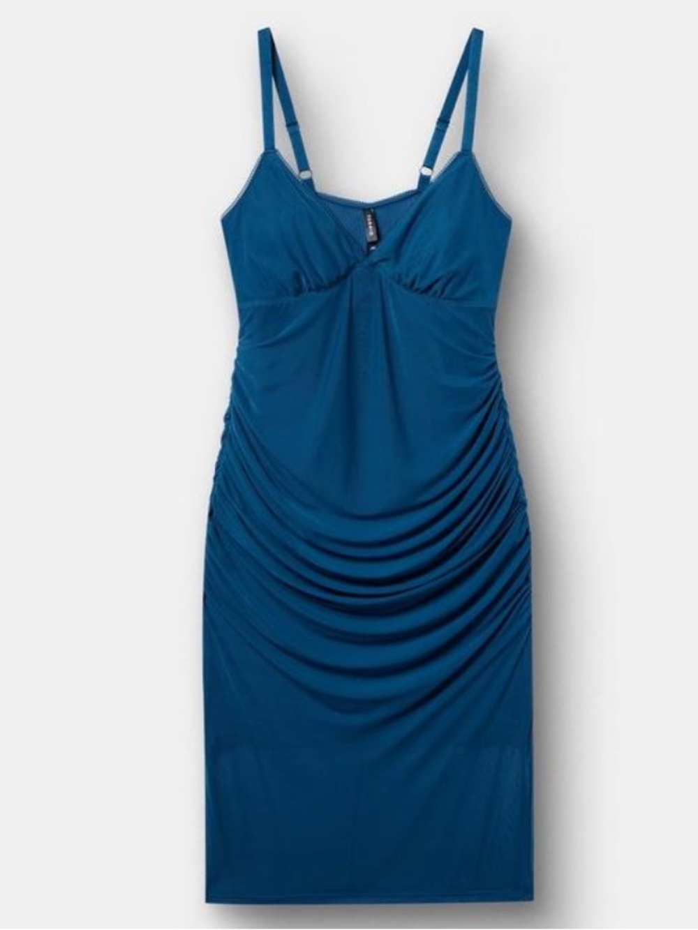 Torrid Mesh Tea Length Lingerie Dress - Size 00 - Legion Blue - NWT